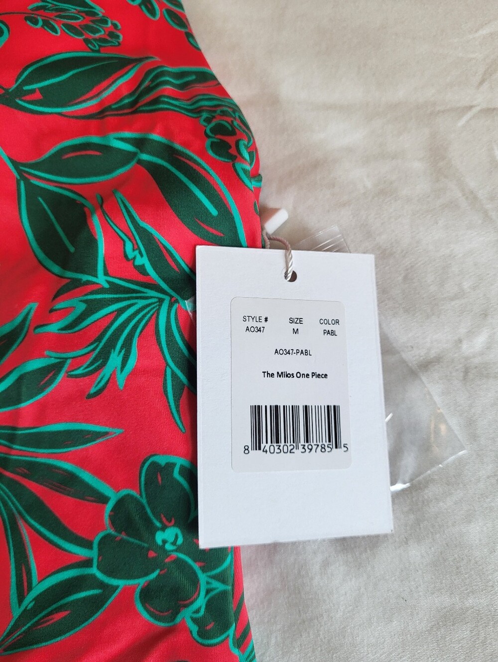 Andie The Milos One Piece Swimsuit (Palm Blossom) - Picture 5 of 6